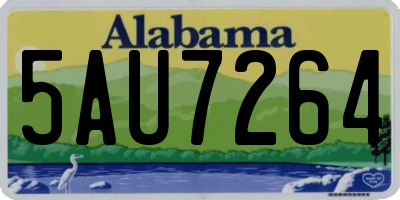 AL license plate 5AU7264