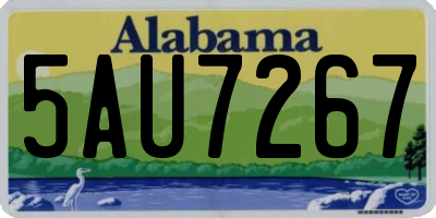 AL license plate 5AU7267