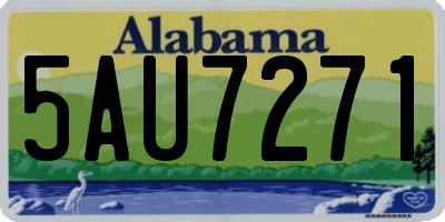 AL license plate 5AU7271