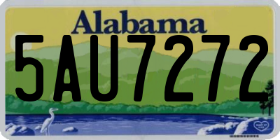 AL license plate 5AU7272