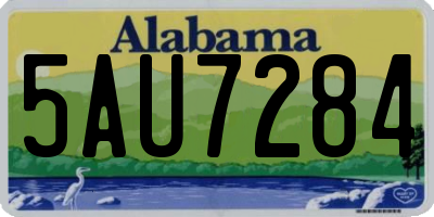 AL license plate 5AU7284