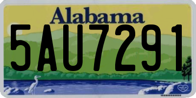 AL license plate 5AU7291