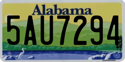 AL license plate 5AU7294