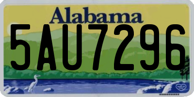 AL license plate 5AU7296