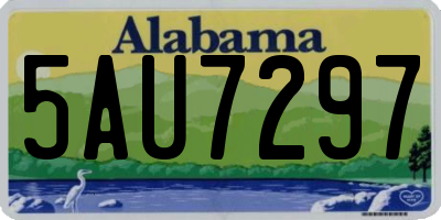 AL license plate 5AU7297