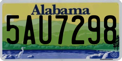 AL license plate 5AU7298