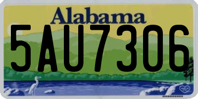 AL license plate 5AU7306