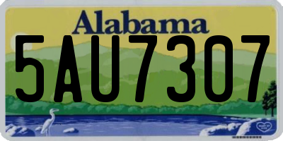 AL license plate 5AU7307