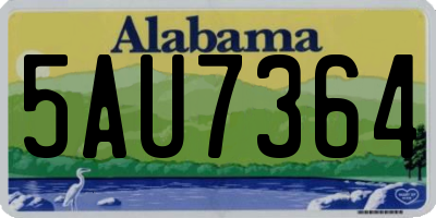 AL license plate 5AU7364