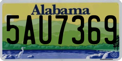 AL license plate 5AU7369
