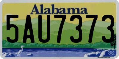 AL license plate 5AU7373