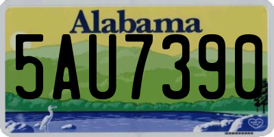 AL license plate 5AU7390