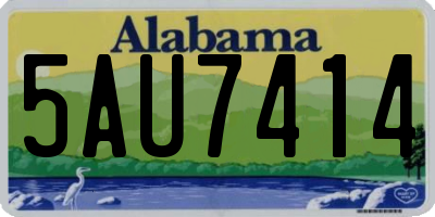 AL license plate 5AU7414