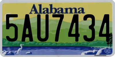 AL license plate 5AU7434