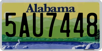 AL license plate 5AU7448