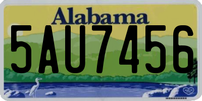 AL license plate 5AU7456