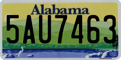 AL license plate 5AU7463