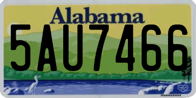 AL license plate 5AU7466