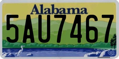 AL license plate 5AU7467
