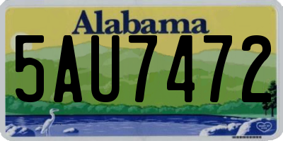 AL license plate 5AU7472