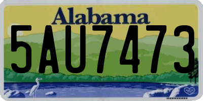 AL license plate 5AU7473