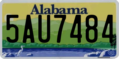 AL license plate 5AU7484
