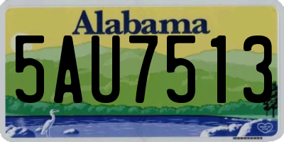 AL license plate 5AU7513