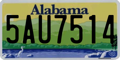 AL license plate 5AU7514