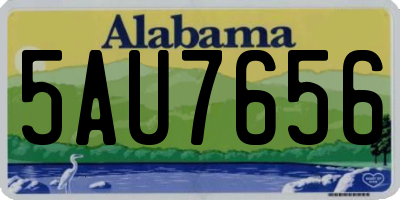AL license plate 5AU7656