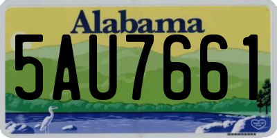 AL license plate 5AU7661