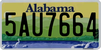 AL license plate 5AU7664