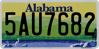 AL license plate 5AU7682