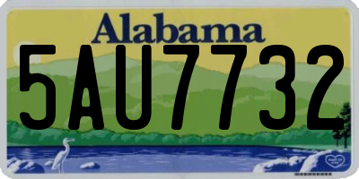 AL license plate 5AU7732