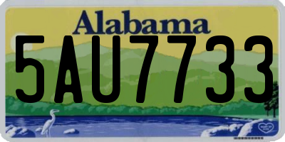 AL license plate 5AU7733