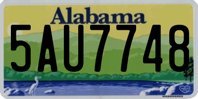 AL license plate 5AU7748