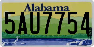 AL license plate 5AU7754