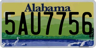 AL license plate 5AU7756
