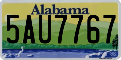 AL license plate 5AU7767