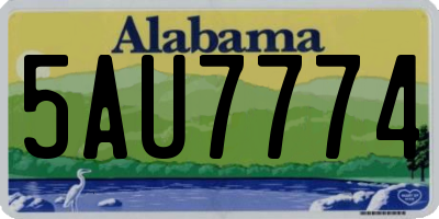 AL license plate 5AU7774
