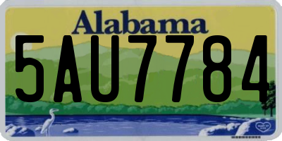 AL license plate 5AU7784