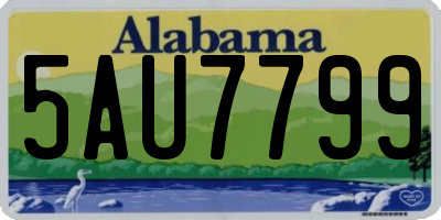 AL license plate 5AU7799