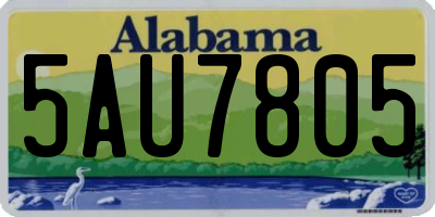 AL license plate 5AU7805