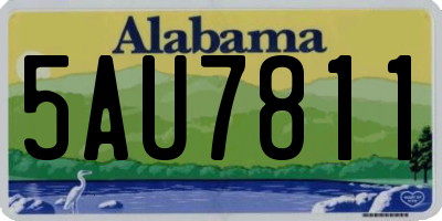 AL license plate 5AU7811