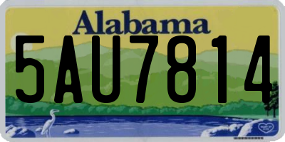 AL license plate 5AU7814