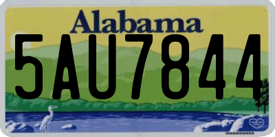 AL license plate 5AU7844