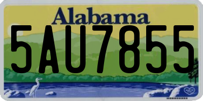 AL license plate 5AU7855
