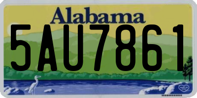 AL license plate 5AU7861
