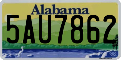 AL license plate 5AU7862