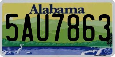 AL license plate 5AU7863