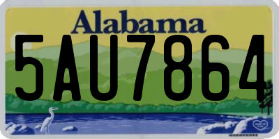 AL license plate 5AU7864